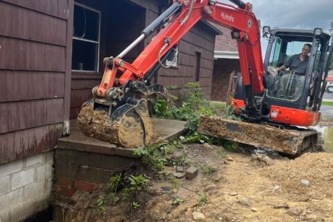 Demolition in Kent Ohio