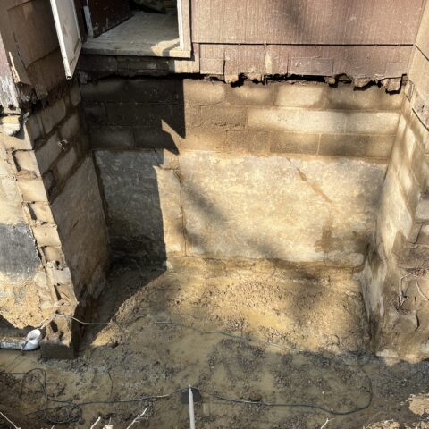 Residential demolition in Kent Ohio showing concrete stoop removal by N & J Excavating - Part 4